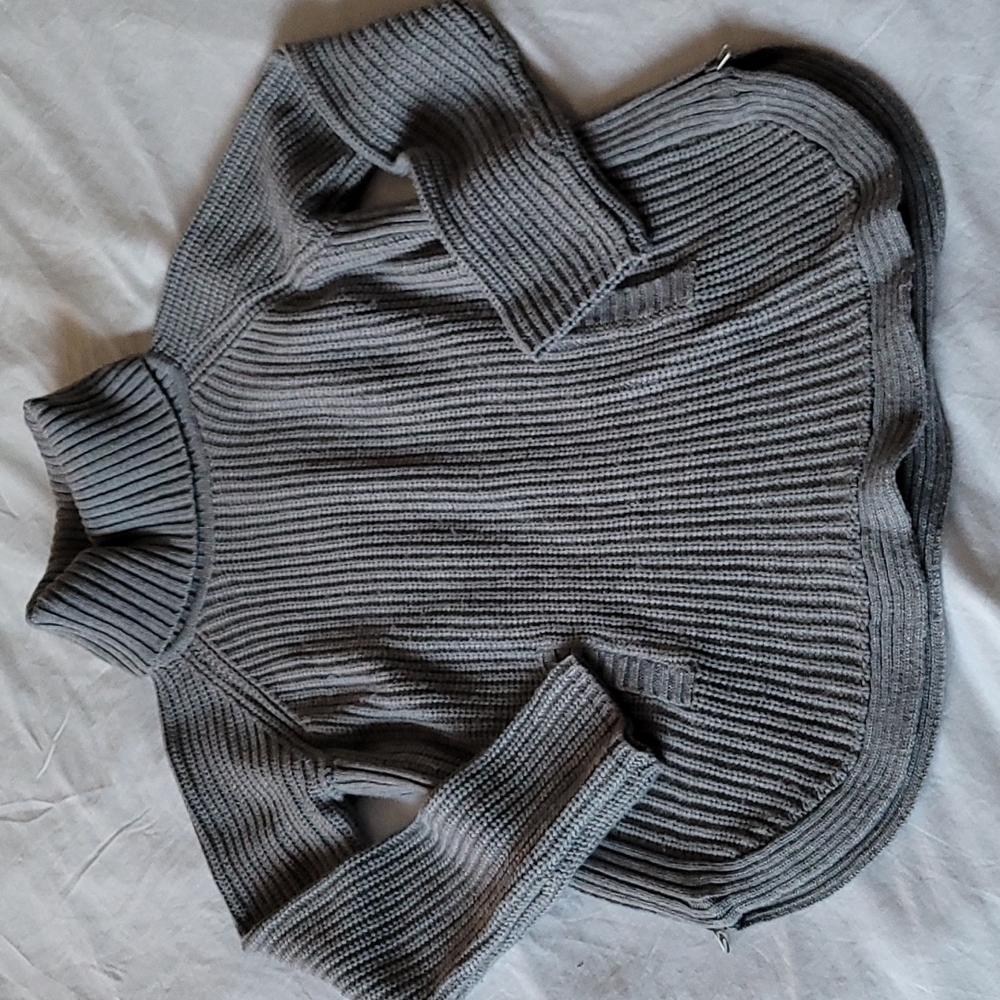 Ribbed Turtleneck Sweater